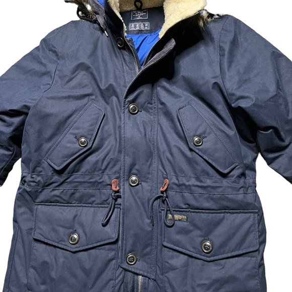 NWOT Abercrombie & Fitch Down Filled Insulated Jacket Coat Size XL Blue - Picture 2 of 11